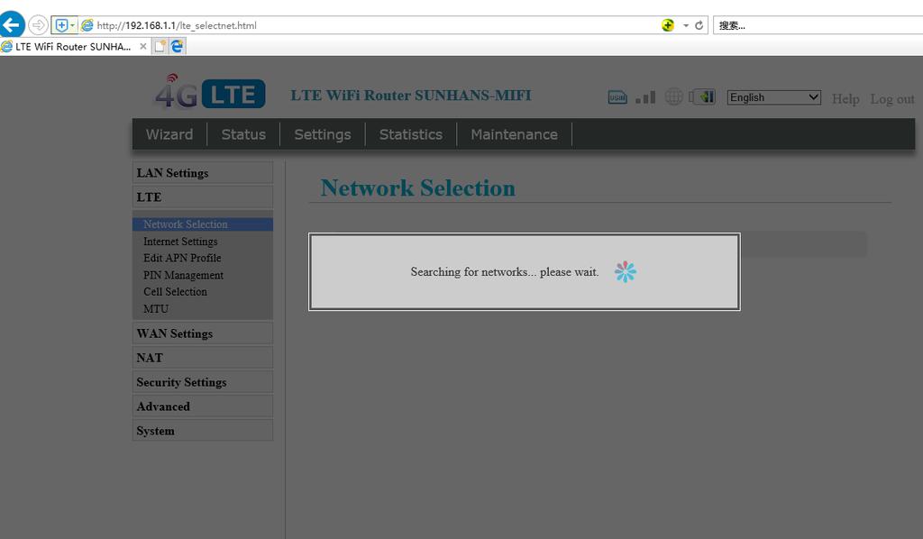 Cell Selection User can lock the Cell by select Cell Selection Searching the network When you select manual to searching the network,