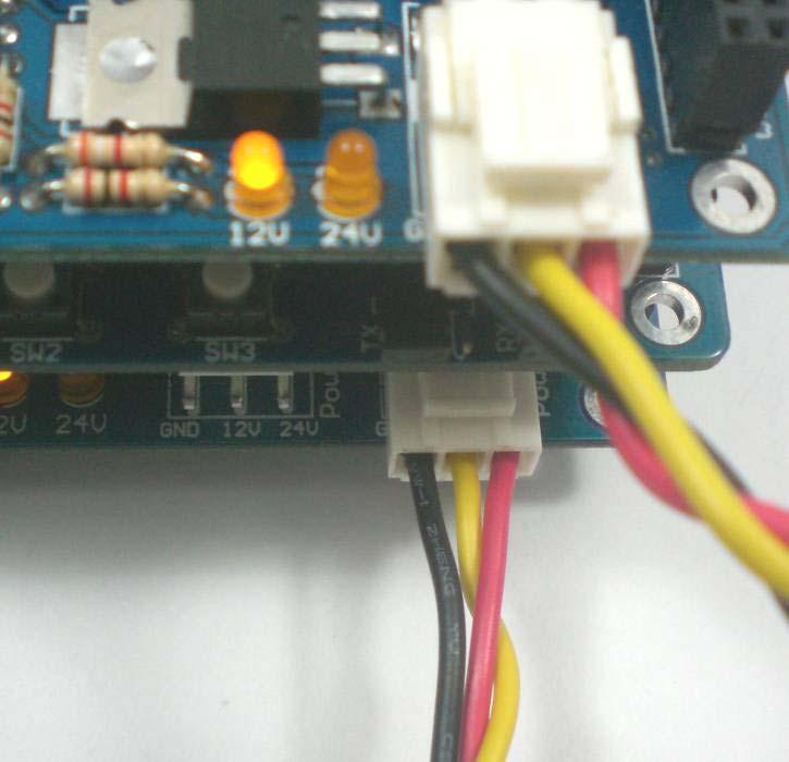 User needs to make sure the polarity is correct when connect external power source for Output Card.