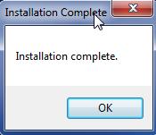 10. When the install if finished you should see this screen. 11.