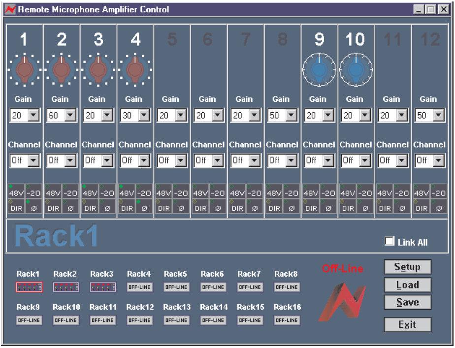 Encore Control The AMS Neve mic amp control software can be launched either from the System menu within the Encore automation program, or directly from the Start Programs function of Windows.