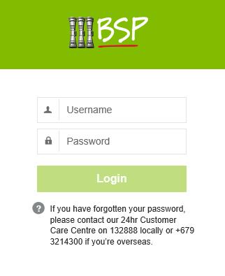 Enter your Username and Internet Banking password in the spaces provided.