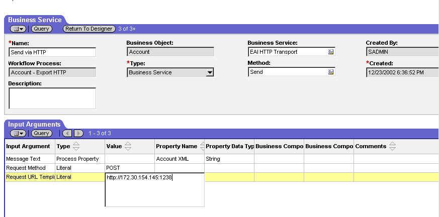 Specify the input to trigger the process in the Process Properties tab.