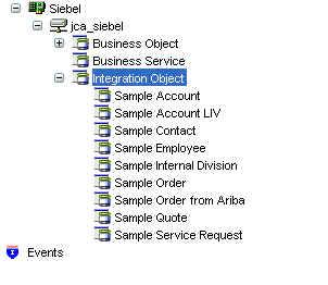 The following example showcases the Sample Account - Siebel Integration Object 9.