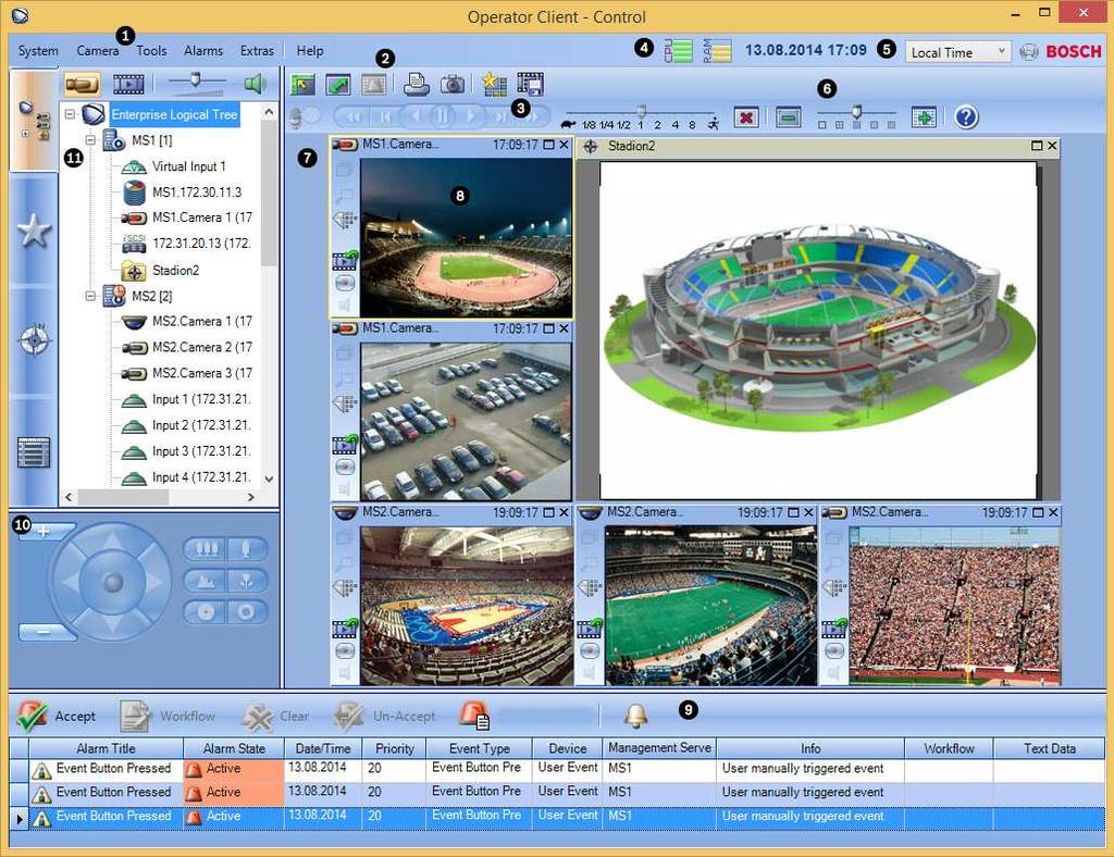 Bosch Video Management System User interface en 95 12 