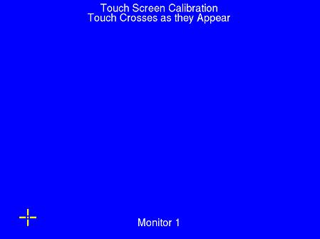 Touch Screen Calibration Screen A new touch screen calibration program was released with ThinManager 2.6 and is included in the 2.6 and later touch screen modules.