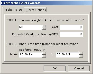 5.3.0 TICKETS OPTIONS On the ticket forms shown above there is a tab indicated as tickets options.
