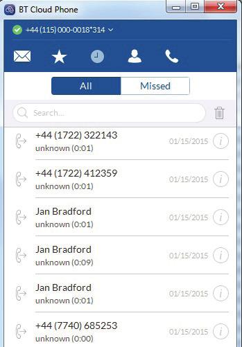 7. DESKTOP APPS. Call Log. View your call history, including calls you have made, received and missed.