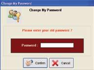 6 Login - To edit or change staff password keyin the new password and the confirm