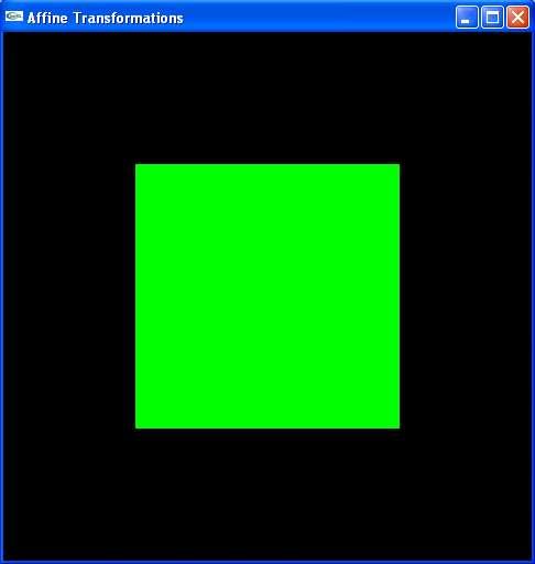 Programming Affine Take a green square
