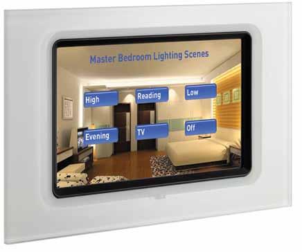 Touchscreens A Philips Dynalite touchscreen adds to any system a new dimension of control.
