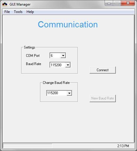 Figure 3-2: Communication A serial connection is required between the LCD controller board and PC in order to communicate with the controller.