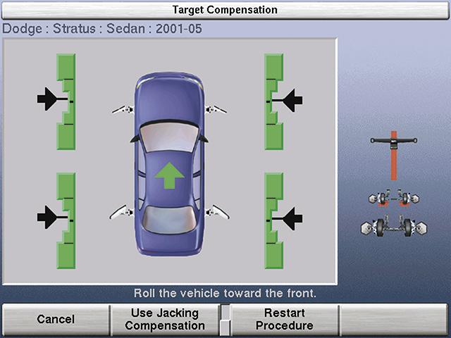 Indicator allows the technician to easily