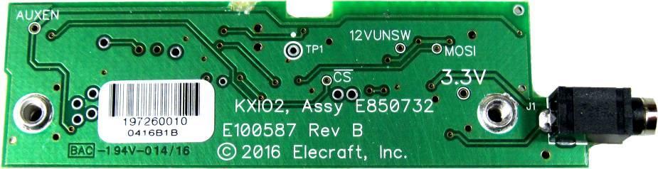 Elecraft KXIO2 Real Time Clock and Control Interface Installation Instructions Revision B, June 18, 2016 E740293 Copyright 2016, Elecraft, Inc.