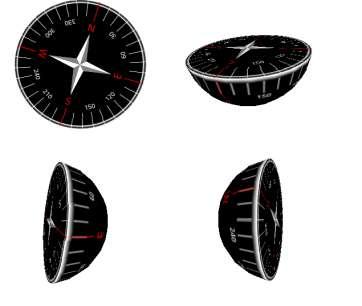 To see magneto ecompass reading visually, use mcompass.