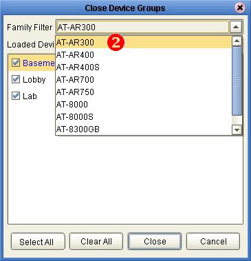 5 CLOSING DEVICE GROUPS Unlike deleting, closing device groups will only "unload" the device groups.