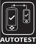 You will receive any of the following 4 results after performing AUTOTEST: Green PASS Good test result in accordance to pre-defined settings.