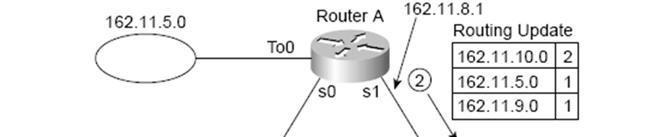 The logic basic logic that they use is relatively simple. Routing protocols take the routes in a routing table and send a message to their neighbors telling them about the routes.