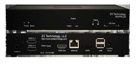 PRODUCT HIGHLIGHTS MVPR-20 H.264 Multi-Format Video Encoders Single Channel H.