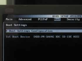 3.4 Boot From LAN User can choose the Keyboard PC to