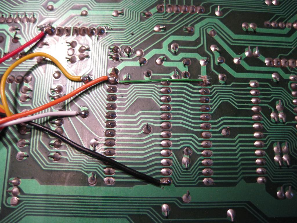 The 5 wires coming from the backup PCB can now be soldered to the CZ-101 circuit board. See figure 6 for a detailed view.