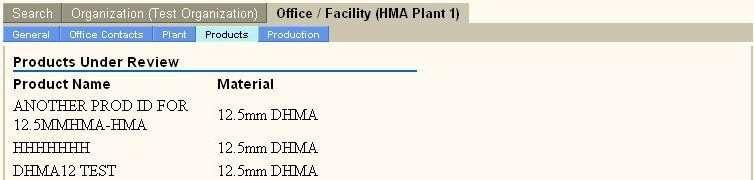 Update Data in the Office/Facility Plant Screen (cont d). Click on the OMT Assignment drop-down box to select the OMT assignment.