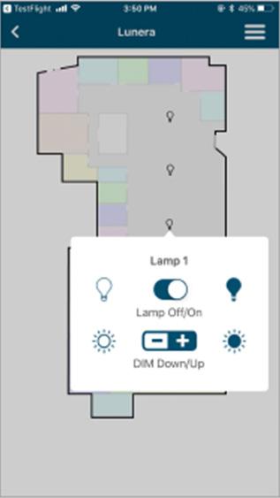 The simple drag and drop application lets a specific lamp to be quickly identified. Registration is done by dragging the installed lamp to its fixture provision on the facility map.
