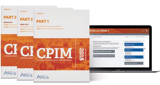 TAKE THE GUESSWORK OUT OF EXAM PREPARATION Your day is full of critical decisions, so we made this one easy. Prepare for the CPIM exams with the new APICS CPIM Learning System.