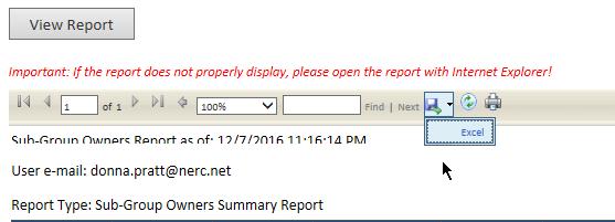 View/Report Controls and Information 5 4 2 1 3 1. Date and time of view/report 2.