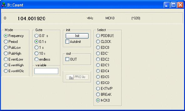 MCKO for all possible MCKO settings. The real MCKO frequency at the MCKO line depends to the HalfRate option, too. If HalfRate is true, the MCKO frequency will be divided by two.