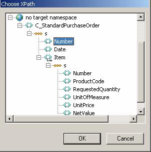 To assign the number to the output XML, double click the data