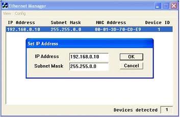 Menu Config Click Config, then IP Address, see Figure 5.