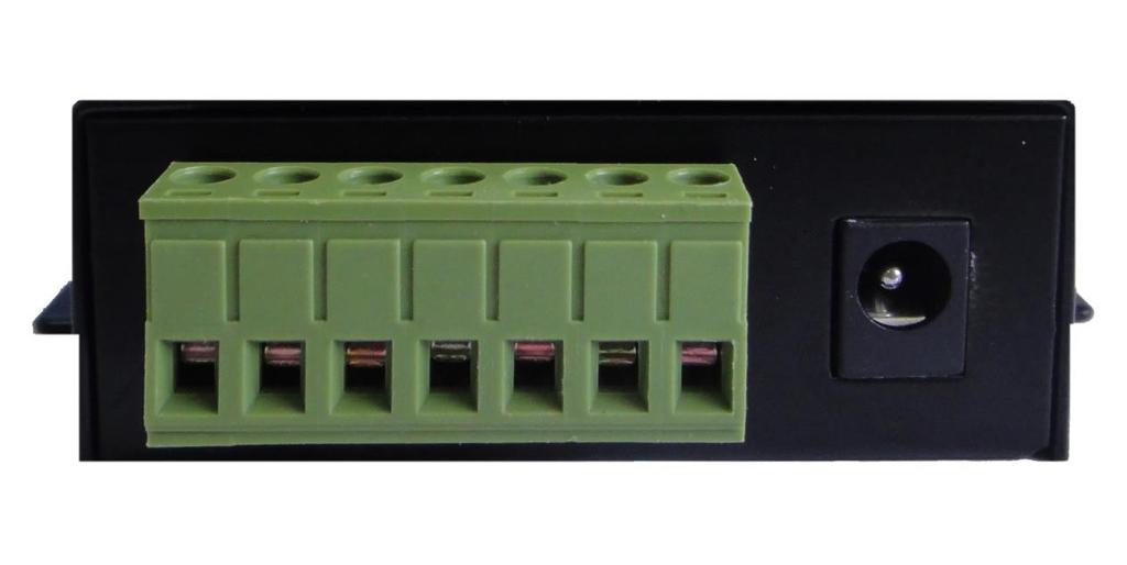 Figure 4 The front panel of serial device server is shown in figure 4: (1) Power outlet can adopt standard plug 5.
