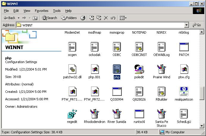 Go to the c:\windows folder, find php.ini and edit it.
