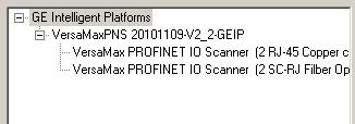 3 Adding a VersaMax PROFINET Scanner to a LAN To add a VersaMax PNS to a LAN, in the Navigator