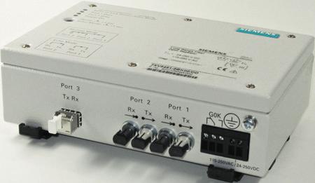 Accessories / XV XV two-channel serial optical repeater (for mono-mode FO cable) Fig. / Optical repeater with integrated 0 nm/ nm wave length multiplexer for one single mono-mode FO-cable LSP.