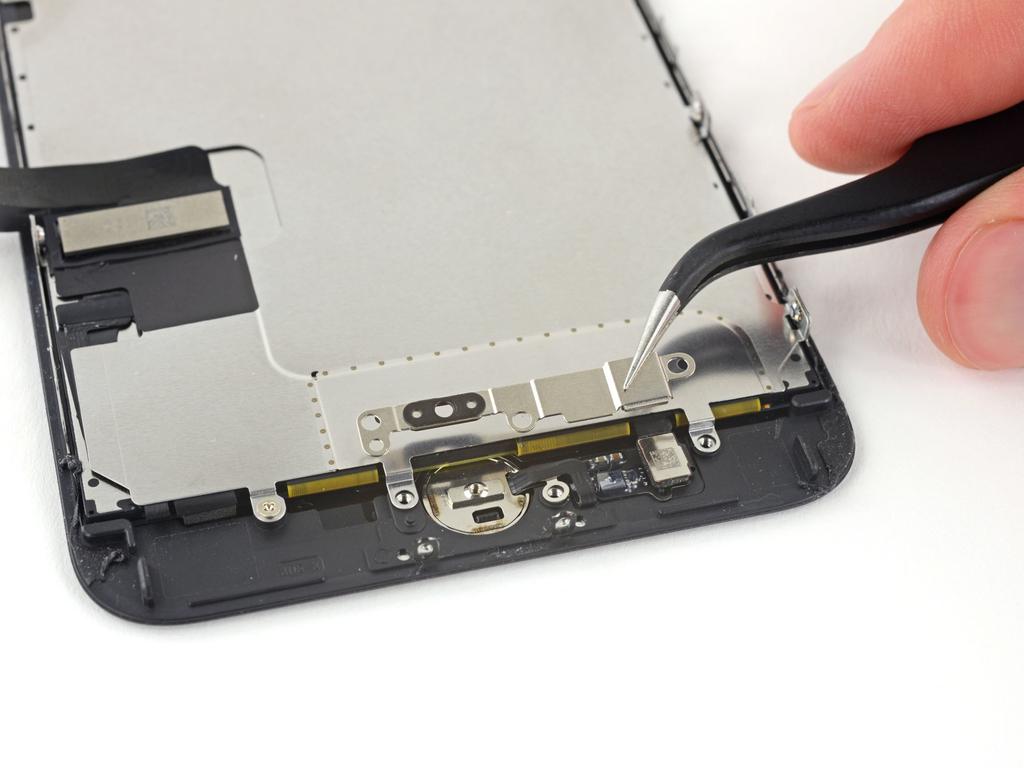Step 22 Remove the bracket that secures the home/touch ID sensor.