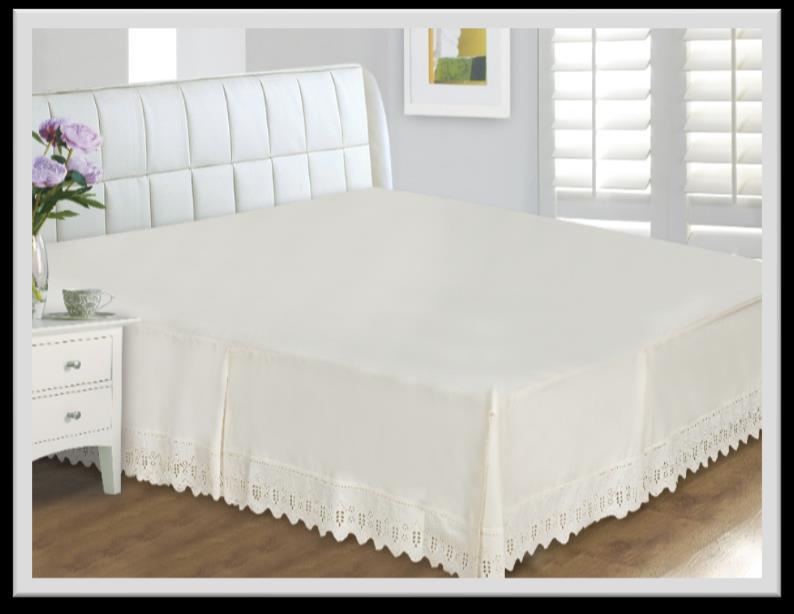 Features: Lace 400 Thread Count Bed Skirt Sizes Available: Sizes