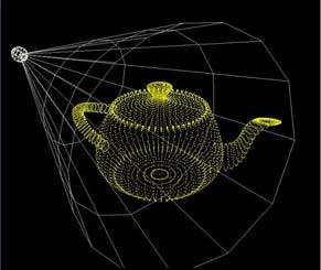 combination of any selections. Figure 1 shows the well-known Utah teapot with smooth shading, while Figure 4 renders the same teapot with grid lines, grid points, and all three rendering selections.