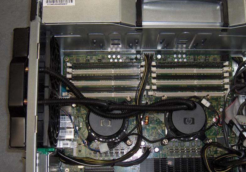 Figure 5 HP Z800 with Liquid Cooling Radiator