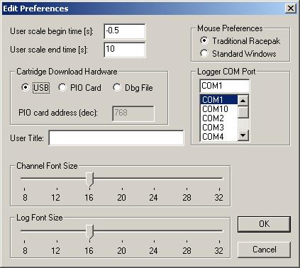 The DatalinkII software is defaulted to communicate through COM1 (standard serial port com number).