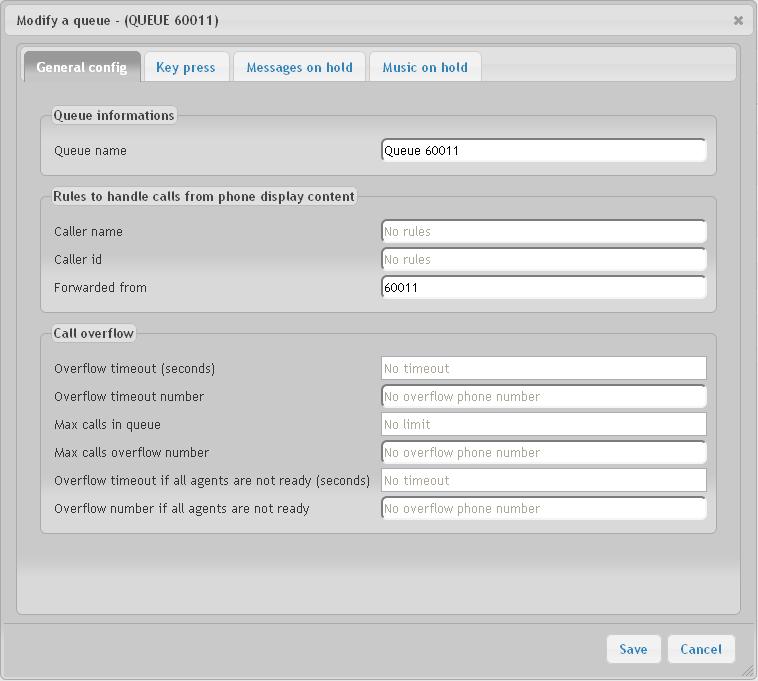 6.2. Configure Queues Navigate to the Queues tab to configure the call queues to which the agents will be assigned.