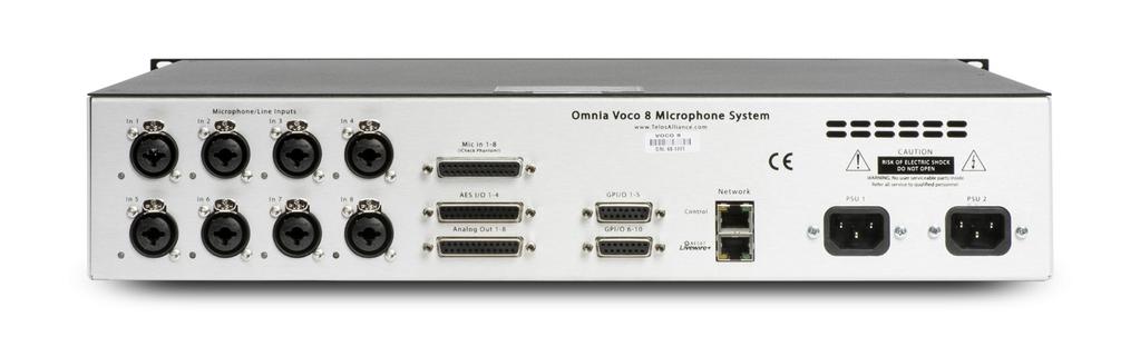 1 1 Quick Start Setup Guide Introduction Thank you for purchasing the Omnia VOCO 8 microphone processor.