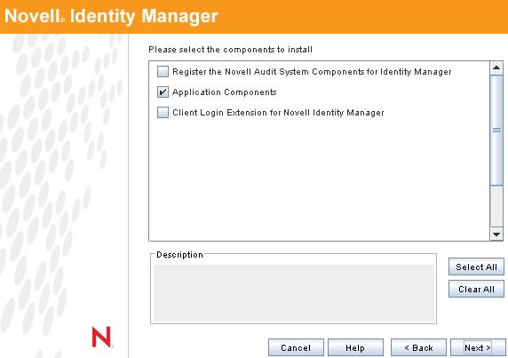 novdocx (en) 13 May 2009 Deselect Novell Audit System Components for Identity Manager.