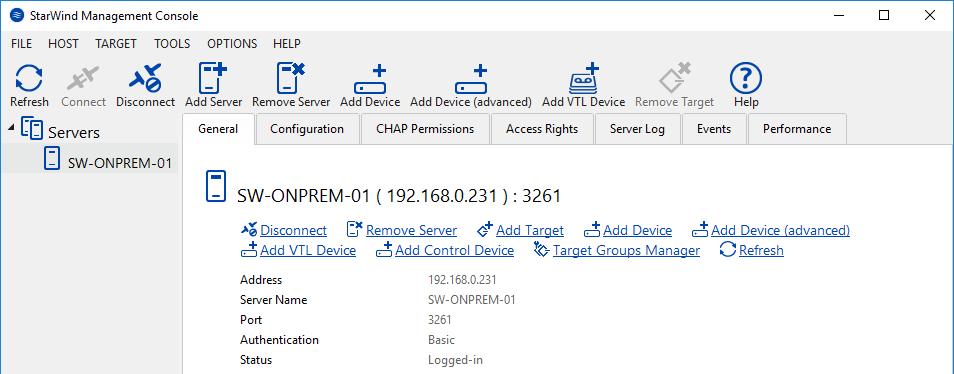 Accept system reboot to complete the join. Failover Cluster Configuring Shared Storage Launch the StarWind Management Console: double-click the StarWind tray icon.