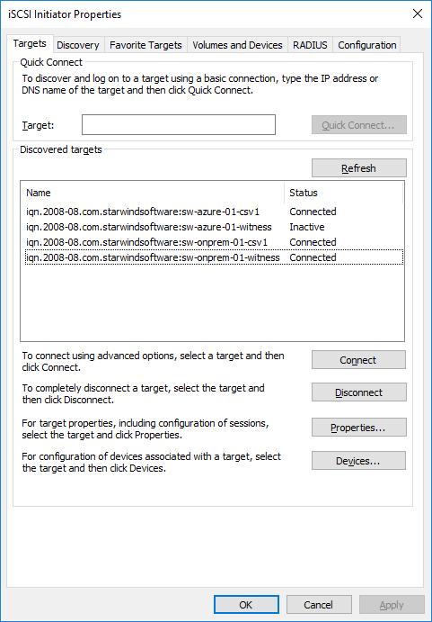 Repeat the actions described in the steps above at the local StarWind node for