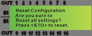 Example 5: STO and RCL combinations restore to factory default values.