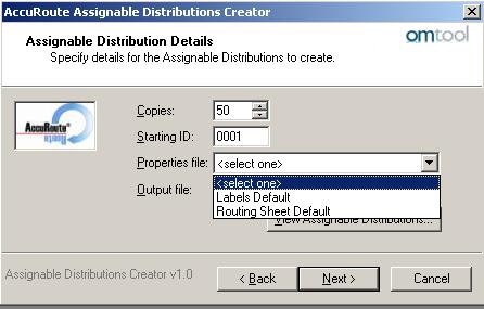 The Assignable Distribution Details page opens.
