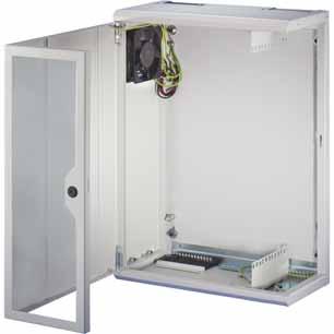 Wall mounted cases LAN wall mounted WALL MOUNTED DISTRIBUTOR, 4 U, VERTICAL LAN wall mounted Main Catalogue Flat 19" wall mounted case (220 mm deep) for universal cabling systems Mounting