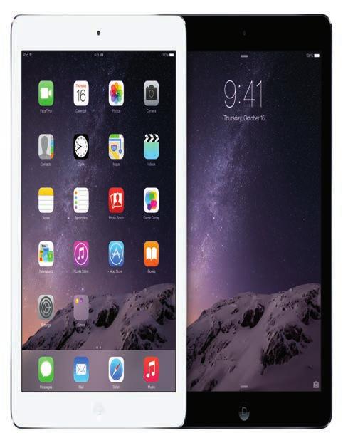 ipad Air with Wi-Fi All models come in Space Gray or Silver. ipad mini 2 with Wi-Fi All models come in Space Gray or Silver. 9.7-inch Retina display (diagonal) A7 chip 399 32GB 449 7.