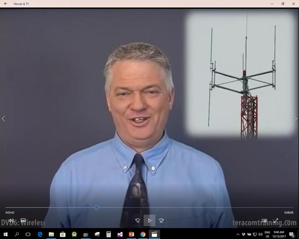 Towers with antennas that look like a stick are